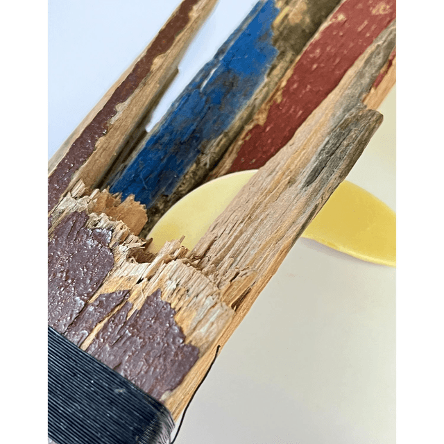 Cybi's Fort - handcrafted reclaimed wood sculpture 