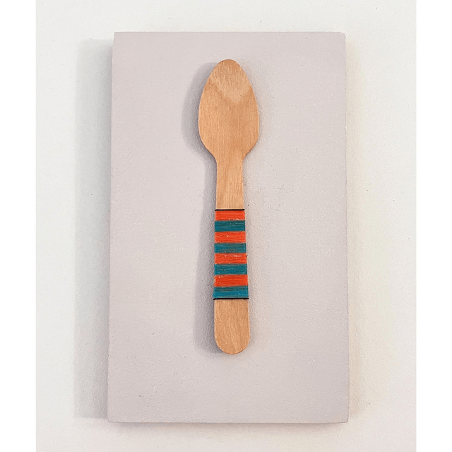 Spoon 5 - small 3D wall sculpture