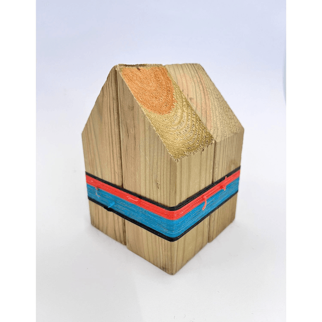 No. 84 - handbound reclaimed wood sculpture