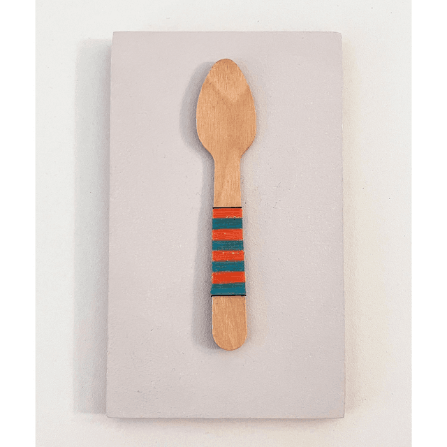 Spoon 5 - small 3D wall sculpture