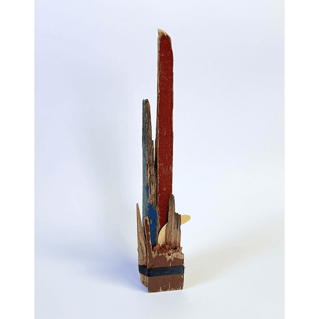 Cybi&#039;s Fort - handcrafted reclaimed wood sculpture 